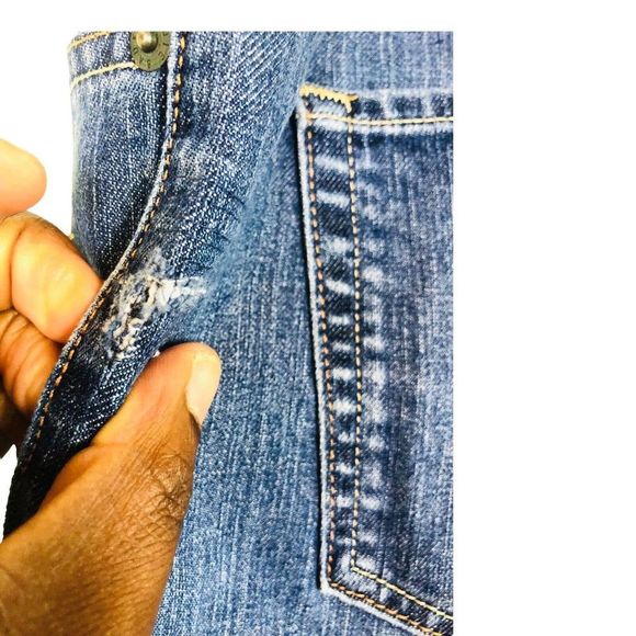 8852 EDDIE BAUER WOMEN'S PLUS SZ 26W HIGH WAISTED MOM JEANS INSEAM 29" DENIM - Picture 6 of 7